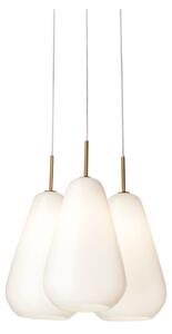 Nuura - Anoli 3 Nordic Gold/Opal White - Klusterlampor - Sofie Refer - Vit