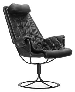 DUX - Jetson Black Edition Soft 88 - Fåtöljer - Bruno Mathsson - Svart - Läder/Naturmaterial/Metall/Syntetiskt
