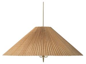 Gubi - 1972 Pendant Base: Brass, Shade: Bamboo Untreated - Pendellampor - Paavo Tynell - Beige