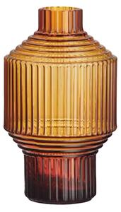 Kosta Boda - Pavilion Vas 134 mm - Mörk Bärnsten - Vaser - Front - Brun