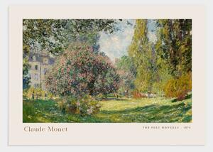 Claude monet - The parc monceau poster - 50x70