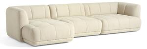 HAY - Quilton Combination 17 Left - Flamiber Cream A05 - Soffor - Doshi Levien - Vit