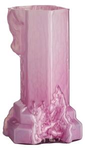 Kosta Boda - Rocky Baroque Vas Cool Pink 350 mm - Vaser - Hanna Hansdotter - Rosa