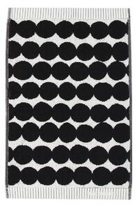 Marimekko - Räsymatto gästhandduk 30x50 white, black - Handdukar och badlakan - Vit