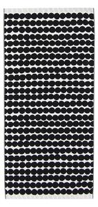 Marimekko - Räsymatto badhandduk 70x150 cm white, black - Handdukar och badlakan - Vit