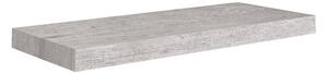 Svävande vägghyllor 4 st betonggrå 60x23,5x3,8 cm MDF - Betonggrå