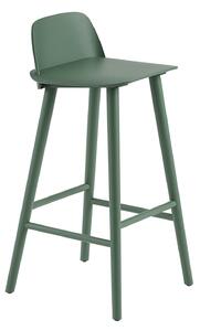 Muuto - Nerd Bar Stool 65 cm - Green - Barstolar - David Geckeler - Grön - Trä