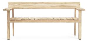 Carl Hansen - GL101 Timbur Outdoor Bench, Teak - Trädgårdsbänkar - Gudmundur Ludvik Gretarsson - Träfärgad - Trä