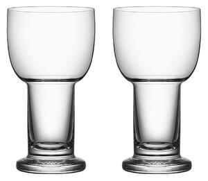 Kosta Boda - Picnic Large Glass 48 cl - 2-Pack, 48 cl - Dricksglas - Bertil Vallien - Transparent