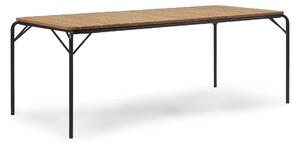 Normann Copenhagen - Vig Table 90 x 200 cm Robinia - Black - Matbord utomhus - Simon Legald - Svart - Metall/Trä