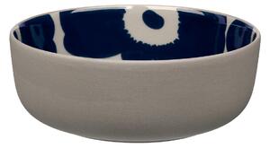 Marimekko - Unikko skål 40 cl terra, dark blue - Skålar - Sami Ruotsalainen - Beige