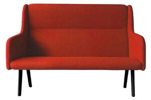 Massproductions - Anyway 2 Seater Sofa, High Back, Fabric D, Elmo Leather Soft 1 93109 - Soffor - Chris Martin - Brun