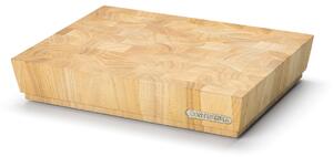 Continenta - Skärbräda, Gummiträ, 40 x 30 x 7,3 cm - Skärbrädor - Brun - Trä