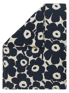 Marimekko - Unikko co/li påslakan 240x220 cm cotton, dark blue - Påslakan - Blå