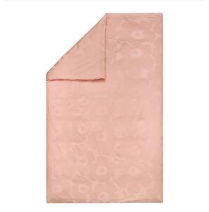 Marimekko - Unikko jacquard påslakan 150x210 cm pink, powder - Påslakan - Rosa