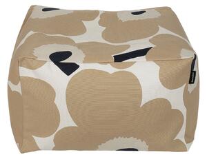Marimekko - Unikko sittpuff off-white, beige, dark blue - Sami Ruotsalainen - Vit - Bomull