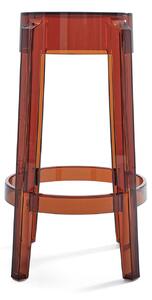 Kartell - Charles Ghost "Medio" H.65 Amber - Pallar - Philippe Starck - Brun - Plast