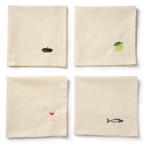Midnatt - Napkin set Déjeuner - Servetter och tillbehör