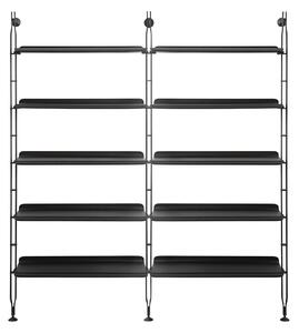 Kartell - Adam Wood 8915, Black Ash, Black - Hyllor & Hyllsystem - Philippe Starck - Svart - Metall/Trä/Plast