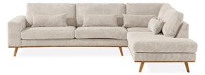 TULSA 2,5-sits L-Soffa Manchester Beige -