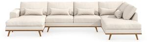 TULSA U-soffa Beige/Ek -