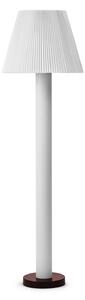 Normann Copenhagen - Cellu Floor Lamp EU - White, Brown Base - Skärmlampor - Simon Legald - Vit