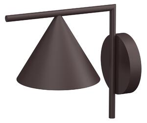 Flos - Captain Flint Wall Outdoor Deep Brown - Vägglampor utomhus - Michael Anastassiades - Brun