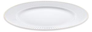 Pillivuyt - Plissé Flat Plate 22 cm Ovenproof Porcelain - Mattallrikar - Vit