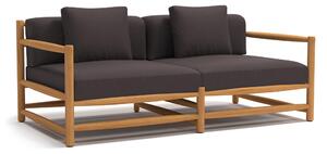 Skargaarden - Saltholm Sofa Teak, Cushion - Greyish Brown Southend - Soffor utomhus - Studio Norrlandet