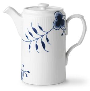 Royal Copenhagen - Blue Fluted Mega Kanna Med Lock 1,1 L - Tillbringare - Karen Kjældgård-Larsen - Porslin