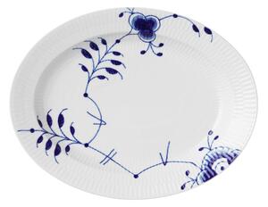 Royal Copenhagen - Blue Fluted Mega Fat Oval 30,5 cm - Uppläggningsfat - Karen Kjældgård-Larsen