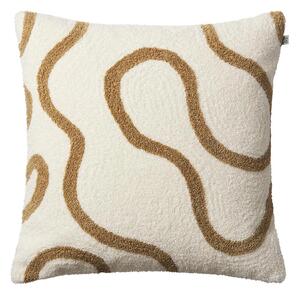 Chhatwal & Jonsson - Swati Cushion Cover Off White/Sand 50 x 50 cm - Prydnadskuddar och kuddfodral - Stig Jonsson - Flerfärgad