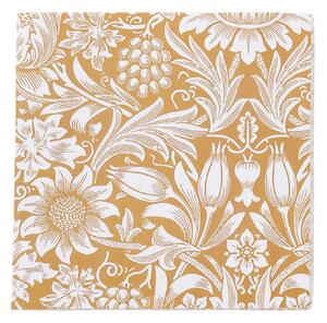 Klippan Yllefabrik - Sunflower Paper Napkins Golden - Servetter och tillbehör - William Morris