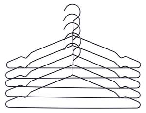 HAY - Hang Set of 5 Black - Klädhängare - Svart