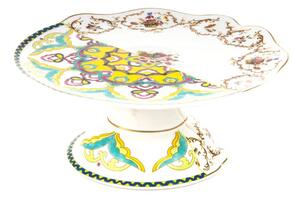 Seletti - Hybrid-Leandra Porcelain Cake-Stand Ø 20 cm H 8 cm - Kak- och tårtfat - Ctrlzak