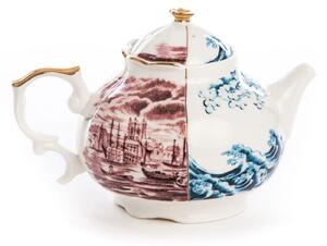 Seletti - Hybrid-Smeraldina Porcelain Teapot Ø 15 cm H 13 cm - Tekannor - Ctrlzak - Porslin