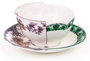 Seletti - Hybrid-Isidora Teacup With Saucer In Porcelain - Tekoppar - Ctrlzak - Flerfärgad