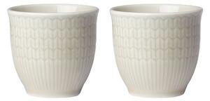 Rörstrand - Swedish Grace Äggkopp 4 cl Havre 2-pack - Äggkoppar - Louise Adelborg - Beige