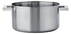 Mepra - STILE by Pininfarina Gryta Med Två Handtag 22, 4,4 Liter - Grytor och kastruller - Silver