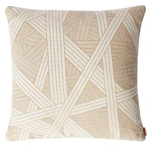 Missoni Home - Nastri Cushion 40 x 40 cm 482 Beige/White - Prydnadskuddar och kuddfodral - Beige