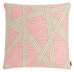Missoni Home - Nastri Cushion 40 x 40 cm 251 Pink/White - Prydnadskuddar och kuddfodral - Rosa