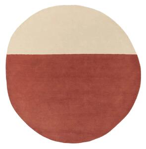 Nanimarquina - Pearls Rug Brick 150x148 cm - Ullmattor - Sabine Finkenauer - Orange
