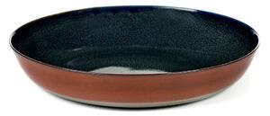 Serax - Plate M D21Xh4 cm - Dark Blue/Rost - Serveringsskålar - Anita Le Grelle - Naturmaterial