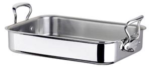 Mauviel - Roasting Pan Cook Style Steel - 40 x 30 x 8,5 cm - Ugnsformar - Silver