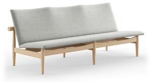 House of Finn Juhl - Japan soffa 3-sits, Clear oiled oak, Cat. 1 Remix 123 - Soffor - Finn Juhl - Träfärgad,Grå