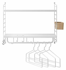 String - String Hallförvaring 58X30 cm 1-pack / Vit - Hyllor & Hyllsystem - Vit - Metall/Plast