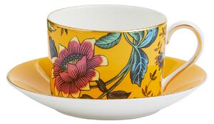 Wedgwood - Wonderlust Yellow Tonquin Teacup Saucer - Tekoppar - Flerfärgad