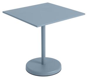 Muuto - Linear Steel Café Table 70 x 70 h: 73 cm - Pale Blue - Balkong- och cafébord - Thomas Bentzen - Blå