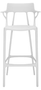Kartell - A.I. Stool Recycled, White - Barstolar - Philippe Starck - Vit - Plast