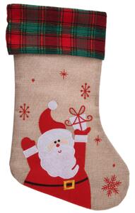 Holly Jolly Christmas Julstrumpa med jultomten - 42cm